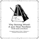 Thy Strong Word SAB choral sheet music cover